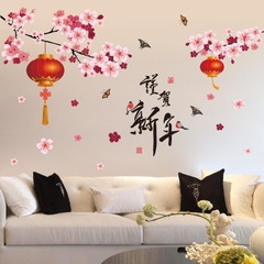 Decal dán tường decal trang trí tết XL850