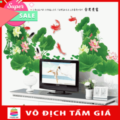 Size lớn Decal dán tường AO SEN-flowerdecal