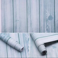 [HCM]giấy dán tường sẵn keo vân gỗ dọc ghi (10m x 45cm / cuôn) nhiều màu WallpaperHPM