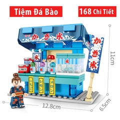 Đồ chơi lắp ráp trẻ em bằng nhựa ABS an toàn -Chuỗi của hàng nhật tuyệt đẹp - LEGO STYLE