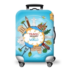 Túi bọc bảo vệ vali -Áo vỏ bọc vali H26- Size L- HPValiOEM