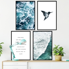 Decal dán tường Sticker dán tường in chất lượng cao có keo mặt sau mẫu hoa lá phong cachs vintage ZH43