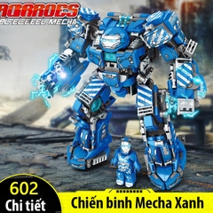Đồ chơi lắp ráp trẻ em bằng nhựa ABS an toàn -Marvel Super Heroes SIEU ROBOT BẢO VỆ TRÁI ĐẤT- LEGO STYLE