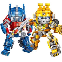 Đồ chơi lắp ghép mẫu Robot Supper Warrior với hơn 500 chi tiết chất liệu nhựa ABS cao cấp