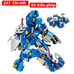Bộ đồ chơi lắp ráp kiểu Lego Mẫu 12 con giáp có thể ráp thành Robot với hơn 200 chi tiết chất liệu nhựa ABS Cao cấp