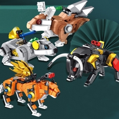 Bộ đồ chơi lắp ráp kiểu Lego Mẫu 12 con giáp có thể ráp thành Robot với hơn 200 chi tiết chất liệu nhựa ABS Cao cấp