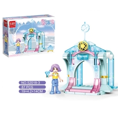 Đồ chơi lắp ráp lâu đài tuyết cho bé gái bé trai với hơn 314 chi tiết nhựa ABS cao cấp
