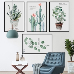 Decal dán tường Sticker dán tường in chất lượng cao có keo mặt sau mẫu hoa lá phong cách Vintage ZH55
