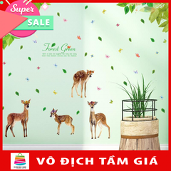 Decal trang dán tường Gia Đình Nhà Nai SK2018AB