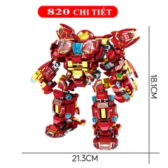 Đồ chơi lắp ráp Robot iron man 12 trong 1 Lego Robot với 575 và 1200 chi tiết nhựa ABS cao cấp