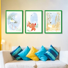 Decal dán tường khung tranh cô gái bé nhỏ XL8319-Framedecals-Scenedecal