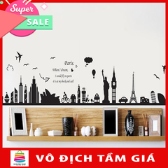 Decal dán tường giấc mơ Paris AY9214 framedecals