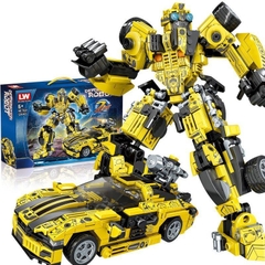 Đồ chơi robot lắp ráp, lắp ghép mẫu robot và xe tranformer với 526 chi tiết nhựa ABS cao cấp đồ chơi Toy ToystationVN