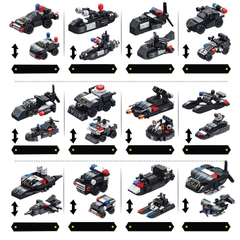 Đồ chơi lắp ráp Robot Cảnh Sát 12 trong 1 Lego Robot với 600 chi tiết nhựa ABS