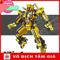 Đồ Chơi Lắp Ráp Trẻ Em Robot MECHA 12 trong 1 - Bằng nhựa ABS an toàn Lego Style