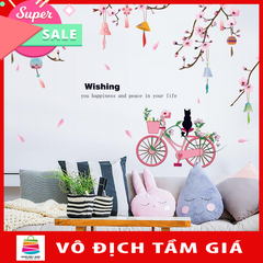 Decal giấy dán tường Wishing SK9357