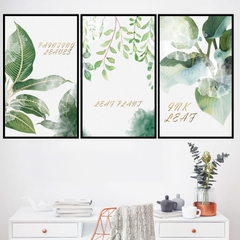 Decal dán tường Sticker dán tường in chất lượng cao có keo mặt sau mẫu hoa lá phong cách ZH46