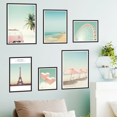 Decal dán tường Sticker dán tường in chất lượng cao có keo mặt sau mẫu phong cách vintage ZH50