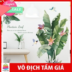 Sticker Giấy Dán Tường Decal Dán tường Mẫu Hoa Lá Cực Xinh ZH019