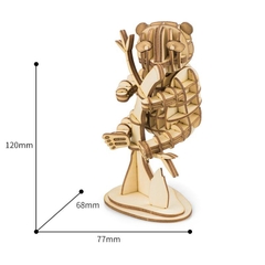 [HCM]Mô Hình 3D Mẫu Con Gấu Trúc Kích Thước Lớn chất liệu gỗ cắt CNC Nhà Búp Bê Gỗ