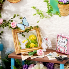 Nhà búp bê lắp ráp có đèn led siêu dễ thương với 4 chủ đề tặng kèm keo và dụng cụ lắp ráp
