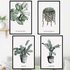 Decal dán tường Sticker dán tường in chất lượng cao có keo mặt sau mẫu hoa lá phong cách Vintage ZH64