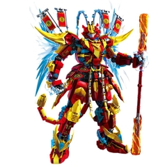 Đồ chơi lắp ghép Tôn Ngộ Không Tề Thiên Đại Thánh Black Wukong chiến đấu cực ngầu với 1126 chi tiết - Tháo lắp toy