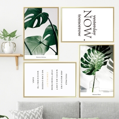 Decal dán tường Sticker dán tường in chất lượng cao có keo mặt sau mẫu hoa lá phong cách Vintage ZH44