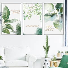 Decal dán tường Sticker dán tường in chất lượng cao có keo mặt sau mẫu hoa lá phong cách ZH46