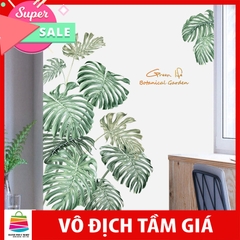 Sticker Giấy Dán Tường Decal Dán tường Mẫu Hoa Lá Cực Xinh ZH031