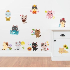 Decal dán tường các chú mèo ngộ nghĩnh SK36006 kiddecals