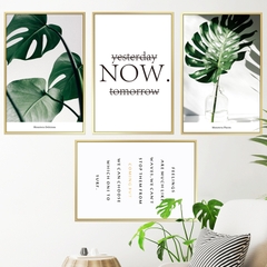 Decal dán tường Sticker dán tường in chất lượng cao có keo mặt sau mẫu hoa lá phong cách Vintage ZH44