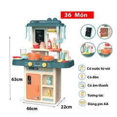 Đồ chơi nấu ăn cỡ lớn cao cấp nhiều chức năng có âm thanhvòi nước Bằng Nhựa ABS cao cấp