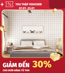 Giấy dán tường kẻ ô phong cách sang trọng Hàn Quốc Khổ 5M HPMWallpaper. Độ bền cao keo bám chắc tuổi thọ giấy lâu.