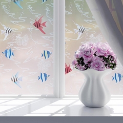 [Lấy mã giảm thêm 30%]Giấy dán kính phòng tắm phòng khách che ánh sáng cửa số [khổ 60cm] - HPGLASS Hình ảnh sắc nét bền đẹp không bay màu