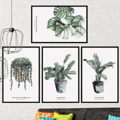 Decal dán tường Sticker dán tường in chất lượng cao có keo mặt sau mẫu hoa lá phong cách Vintage ZH64