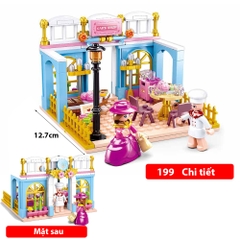 Đồ chơi lego cho bé gái Lego Friends Mẫu Cafe Shop với 199 chi tiết nhựa ABS