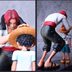 Mô hình One Piece Luffy và Shanks tóc đỏ cao 18cm khởi đầu của hành trình làm hải tặc của luffy từ đây ,figure one piece