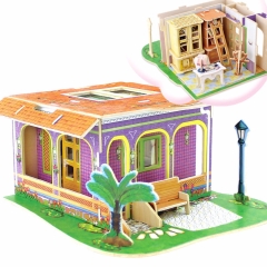 Nhà búp bê -Villa series- Study room -HPMDV143 DiyDollHouse