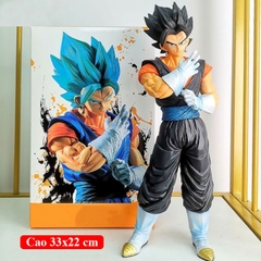 Mô hình 7 viên ngọc rồng Songoku Vegito tóc xanh ,tóc vàng hàng siêu chất cao 33 cm , figure 7 dragon ball Toystationvn