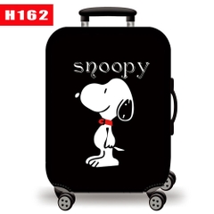 Túi bọc bảo vệ vali - Áo vỏ bọc vali - Trùm vali - Snoopy Dog Vải thun 2 DA, Co giãn 4 Chiều, Siêu Dày H162
