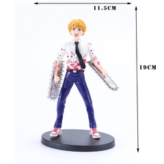 Mô Hình Chainsaw Man Thợ Săn Quỷ, Người lưỡi cưa , Quỷ Cưa trạng thái chiến đấu cực ngầu .Cao 19cm . Figure Chainsaw Man