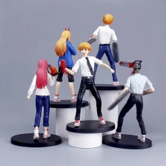 Mô Hình Chainsaw Man Thợ Săn Quỷ, Người lưỡi cưa , Quỷ Cưa trạng thái chiến đấu cực ngầu .Cao 19cm . Figure Chainsaw Man