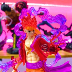Mô hình đồ chơi - Luffy Gear 5 Nika đỏ bản có vũ khí cầm tay có base đẹp cao 20 cm - OnePiece