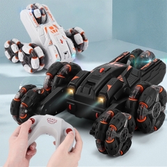 Xe ô tô địa hình điều khiển từ xa bằng xoay 360 độ biến hình thành 5 kiểu khác nhau, duy chuyển độc đáo