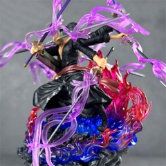 Mô Hình OnePiece Zoro Asura 3 đầu 6 tay siêu ngầu bản nhỏ - Cao 24cm nặng 360gram - Figure OnePiece - Hộp màu