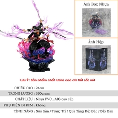 Mô Hình OnePiece Zoro Asura 3 đầu 6 tay siêu ngầu bản nhỏ - Cao 24cm nặng 360gram - Figure OnePiece - Hộp màu