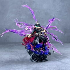 Mô Hình OnePiece Zoro Asura 3 đầu 6 tay siêu ngầu bản nhỏ - Cao 24cm nặng 360gram - Figure OnePiece - Hộp màu