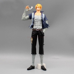 Mô Hình OnePiece Sanji hút thuốc - Cao 29.5cm - nặng 440gram + Có BOX + Phụ kiện 1 đế kẹp chân - Figure OnePiece