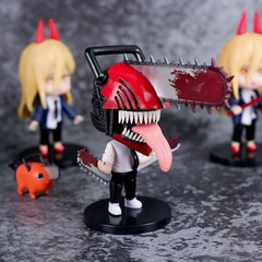 Combo Mô Hình Chainsaw Man Thợ Săn Quỷ Mini, Người lưỡi cưa , Quỷ Cưa trạng thái chiến đấu cực ngầu .Cao 12cm